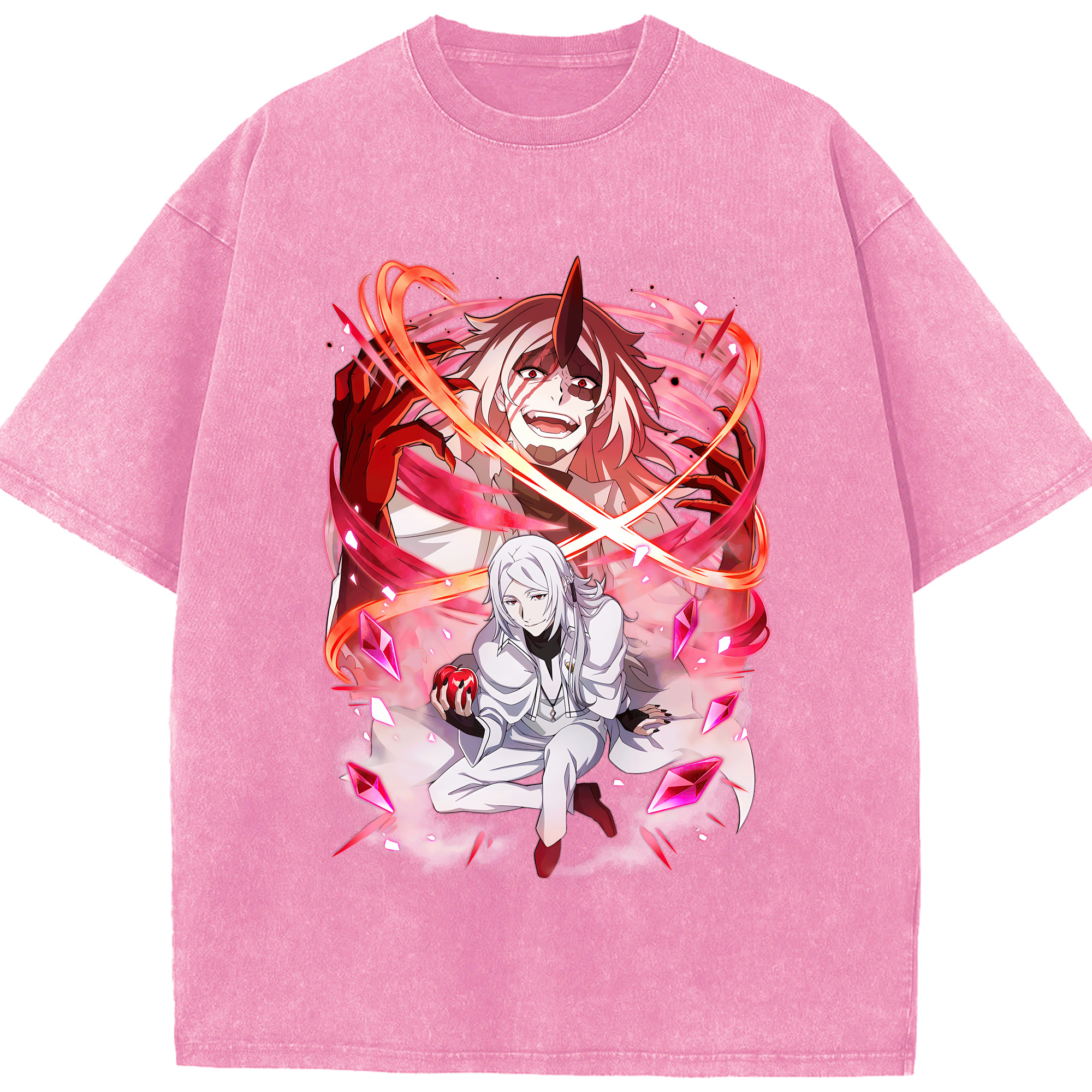 （画像用） 文豪ストレイドッグス Bungo Stray Dogs 綿100% ヴィンテージ風 半袖Tシャツ（フロントプリント）